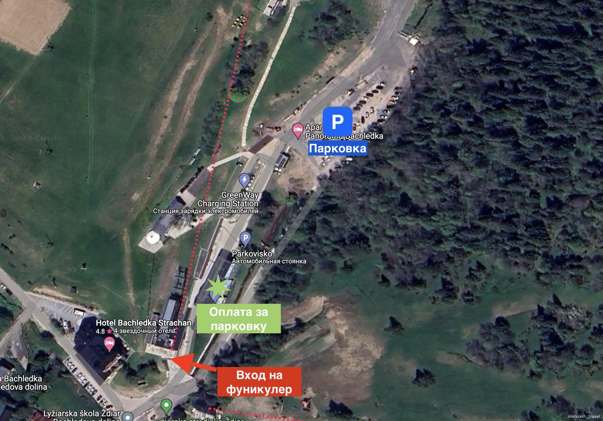 Карта Treetop Bachledka